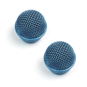 2x rejilla de micrófono de malla para micrófono Shure SM58 565SD LC, azul - Imagen 1 de 4