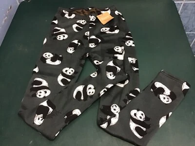 Just Cozy Faux Fur Panda design legging new with tags M/L - Image 1 of 4