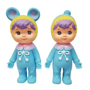 Charmy-Chan Soft Vinyl Figure Pastel Blue color Set of 2 Kodama Toy Sofubi - Picture 1 of 8