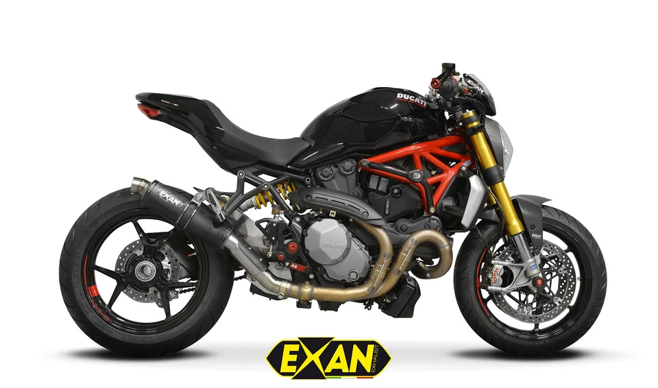 Silenciador de escape Ducati Monster 1200 S/R 2017-2020 Exan Slipon X-GP negro inox Foto 1 de 1