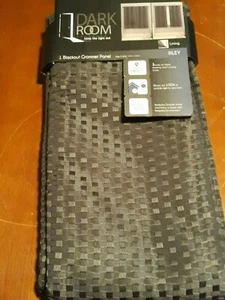 One Dark Room® Blackout Grommet Panel Pattern = Riley 40" x 63" New! - Picture 1 of 1