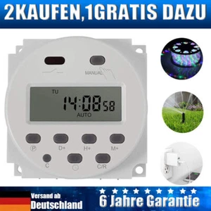 Digitale Elektronischer Timer Zeitschalter DC12V 16A Programmierbar LCD Display - Bild 1 von 12