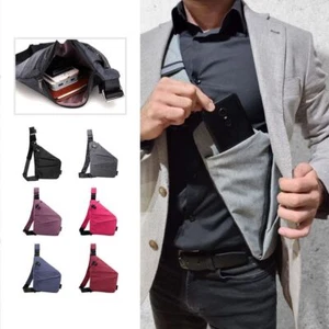 New Personal Flex Bag Waterproof Shoulder Anti Theft Chest Men Travel Bags - Picture 1 of 22