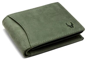 Leather Men's Wallet Oliver Green (WH7311GREEN) - Picture 1 of 5