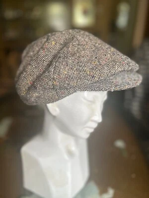 Vintage Newsboy Cap Tweed Cabbie Gatsby Hat United Hatters Cap 6 7/8 - Image 1 of 4
