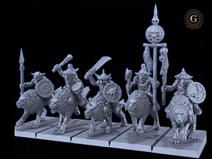 Goblin Wolf Riders - 32mm Ideal Oldhammer, LOTR Wargames and Collectors Figures - Picture 1 of 4