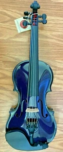 GLASSER CARBON COMPOSITE 4/4 Acoustic Electric 5 STRING VIOLIN  - Purple - Picture 1 of 2