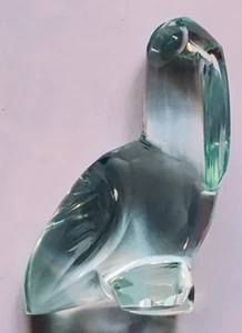 Geschliffenes blaues Glas Meer? Vogel 2" Figur - Bild 1 von 3
