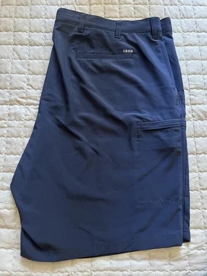 Pantalones Cortos IZOD Golf Para Hombre Talla 48 Azul Marino Cremallera Bolsillos Laterales TOTALMENTE NUEVOS SIN ETIQUETA Foto 1 de 4