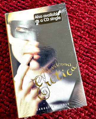 MADONNA EROTICA CASSETTE SINGLE DITA  SEALED MINT PROMO HYPE STICKER SEX TAPE LP - Image 1 of 4