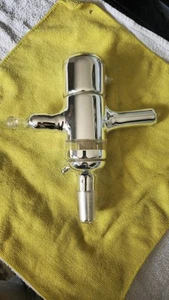 Silver Distillation Cold Trap Lab Grade Thick Glass. Never Used Or Used Once - Picture 1 of 4