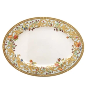 Versace by Rosenthal Le Jardin De Versace Oval Platter 40cm Butterfly Garden - Picture 1 of 4