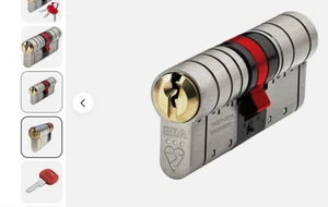 ERA Fortress 3 stelle cilindro euro antisnap diamantato con 3 chiavi - Foto 1 di 4