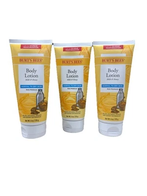 Burt’s Bees 身体乳液 适合中性至干性肌肤 含牛奶和蜂蜜 - 3 包 — 第 1/3 张图片