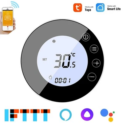 Termostato inteligente Tuya Wifi, controlador de temperatura receptor inalámbrico RF Foto 1 de 4