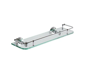 Ginger 24" Gallery Glass Shelf Chrome 1135T-24 / PC Chelsea - Picture 1 of 4