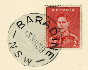 NEW SOUTH WALES - AUSTRALIEN RUNDSTEMPEL - BARADINE - NSW 781 - Bild 1 von 1