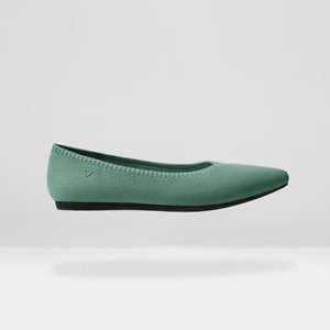 Vivaia Aria 2.0 Pointed-Toe Ballet Flats Teal Green Size 39