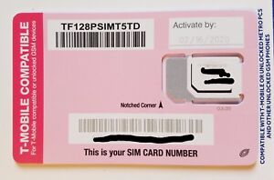 Tracfone SIM card for T-Mobile iPhone 6 6 Plus 6s 6s SE 7 7+ 8 8+ X Plus XS 11