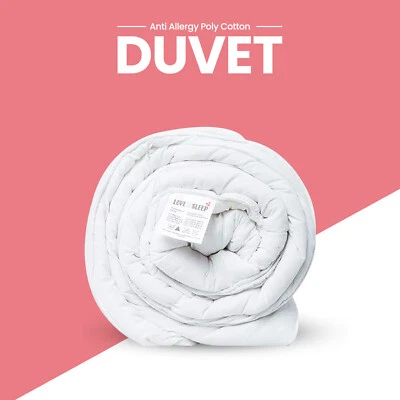 SLEEPYNIGHTS Polycotton Duvet and 2 Pillows Bedding Set Bundle Summer Spring All Togs & Sizes