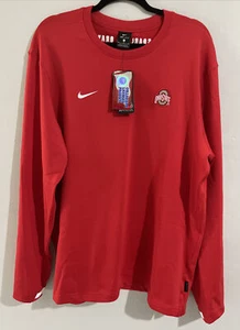 Nike Ohio State Buckeyes On-Field Long Sleeve Shirt CQ5060-657 Men's Size XL - Picture 1 of 3