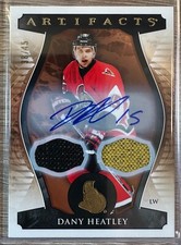 2023-24 UPPER DECK ARTIFACTS DANY HEATLEY DUAL 2-COLOR GOLD PATCH AUTO#38/45#160