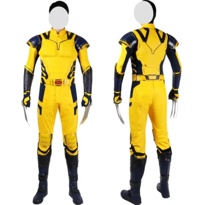 Disfraz de Disfraz Deadpool 3 James Howlett Logan Wolverine Amarillo Conjunto con Armadura Foto 1 de 4