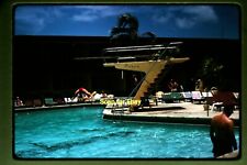 Miami Beach, Florida, Sahara Swimming Pool in 1965, Original Slide aa 4-12a