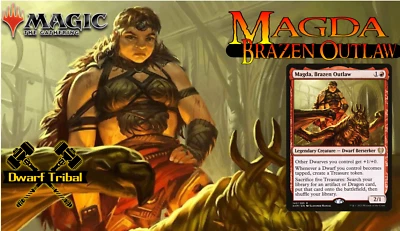 Magda, Brazen Outlaw MTG EDH Commander Deck! 7 Seven Dwarves included! - Image 1 of 4