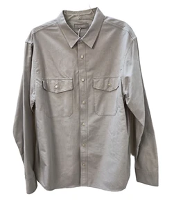 Everlane Hemd Herren Large Utility Relaxed Fit Grau Bio Oxford Brusttaschen - Bild 1 von 7