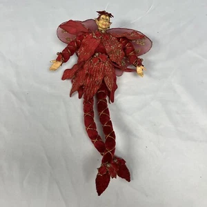Mark Roberts Fee Elfe roter Weihnachtsstern Ornament skurril nicht mehr produziert  - Bild 1 von 4