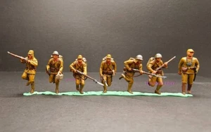 1/72 figures WW2 Japan ARMY 7PCS Banzai attack battle SOLDIERS WAR diorama - Picture 1 of 1