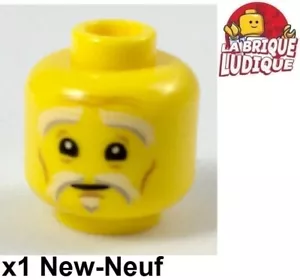 LEGO 1x Men's Sensei Wu Ninjago Moustache Old 3626cpb1891 Head Minifig NEW - Picture 1 of 1