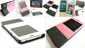 Flip Slim Case S- View Cover Tasche für Samsung Galaxy S5 SM-G900 F Schutzhülle - Picture 1 of 3