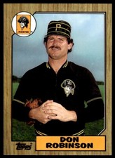 1987 Topps Tiffany Don Robinson Pittsburgh Pirates #712