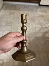 18th Century Nice Tall 7 1/2 Inch Brass Candlestick English 1720-1740 Perfect
