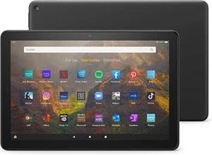 Tablet Fire HD 10, pantalla Full HD 1080p, 32 GB, negra, con anuncios de séptima generación - Imagen 1 de 4