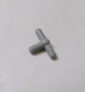 Lego x2 Light Bluish Gray Pneumatic T Connection, Center Ball, 4697b (028-174) - Picture 1 of 1