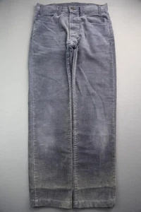 Pantalones de pana vintage para hombre Levi's 519 azul recto talla 30x34 (medida 30x28) - Imagen 1 de 11