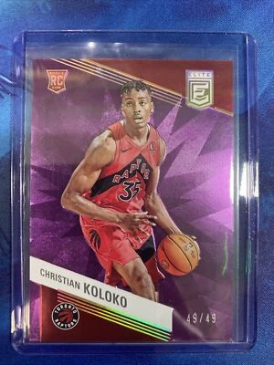 2022-23 Panini Donruss Elite Christian Koloko PURPLE /49 #239 BookEnd 49/49 - Image 1 of 2