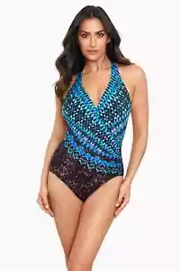 Miraclesuit Untamed Wrapsody Swimsuit Sample Size UK 10 BNWT 6552249 - Picture 1 of 6