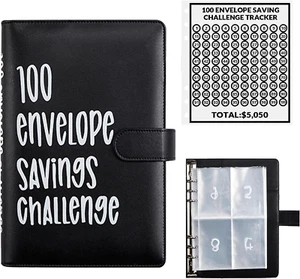 100 Envelopes Money Saving Challenge, 100 Envelope Challenge Binder - Picture 1 of 12