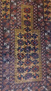 Alter Orientteppich Läufer Teppich Brücke 81x140 cm - Bild 1 von 7