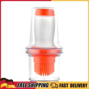 Portable Press Silicone Oil Bottle Brush Storage Cover Baking Tool (Orange) - Afbeelding 1 van 4