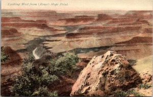 Postkarte Blick nach Westen von Rowe Hopi Point AZ - Bild 1 von 2