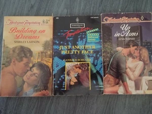 Lot of 3 Harlequin Temptation Romance Novels, 80s and 90s - Picture 1 of 1