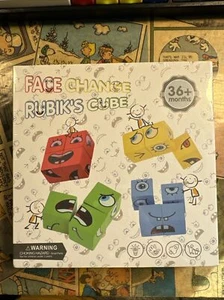 NEW Face Change Rubik's Cube Game Building Block Toy Interaction for 36+ Months - Picture 1 of 2