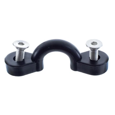 West Coast Paracord Black Kayak Strap Eyes with Hex Screws - Pack Options