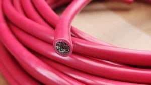 45ft of BELDEN 4 AWG SGT 60V RED MARINE BATTERY 105° cable SAE J378- 1127#736303 - Picture 1 of 6