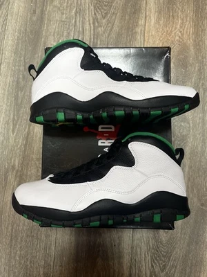 Air Jordan 10 Retro Seattle - 310805-137 - Talla 10.5 EE. UU. - 9.5 UK - 44.5 UE Foto 1 de 4